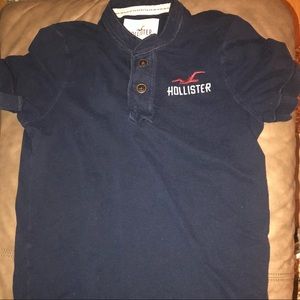 Hollister Cotton shirt with two brown buttons .